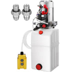 Double Acting Hydraulic Pump for Dump Trailers Kit - 12VDC - 6 Quart Reservoir
