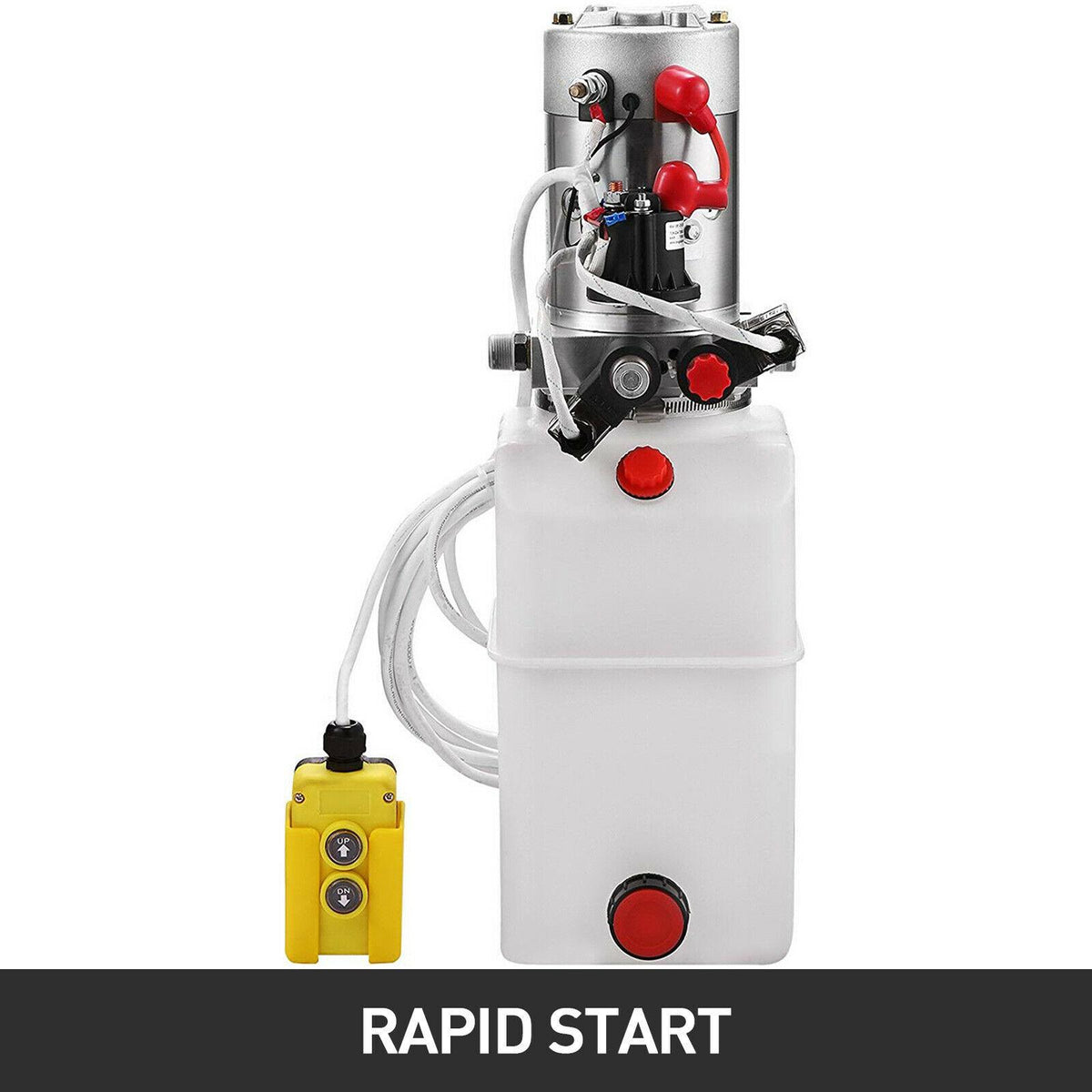 Double Acting Hydraulic Pump for Dump Trailers Kit - 12VDC - 6 Quart Reservoir