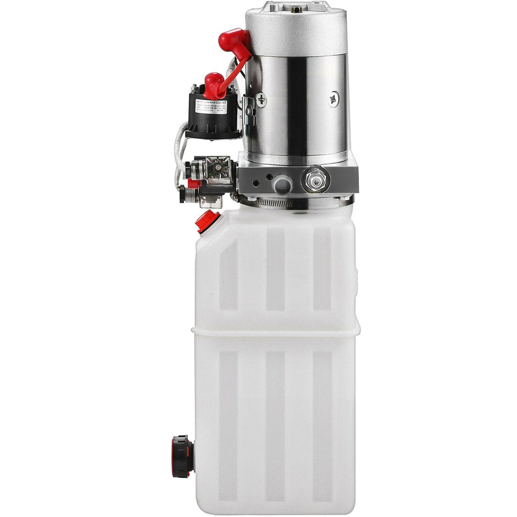 Double Acting Hydraulic Pump for Dump Trailers Kit - 12VDC - 6 Quart Reservoir
