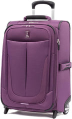 Skypro Lightweight Airline Size Carry On Luggage Trolley Suitcase (Orchid Purple, 22" Expandable Rollaboard)