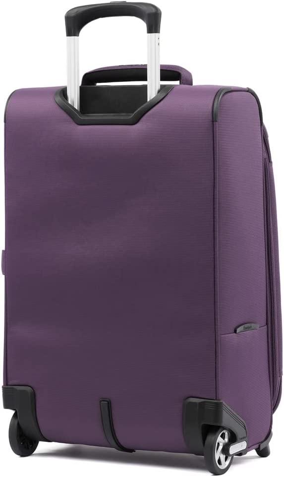 Skypro Lightweight Airline Size Carry On Luggage Trolley Suitcase (Orchid Purple, 22" Expandable Rollaboard)