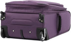 Skypro Lightweight Airline Size Carry On Luggage Trolley Suitcase (Orchid Purple, 22" Expandable Rollaboard)