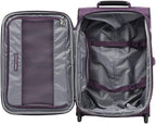 Skypro Lightweight Airline Size Carry On Luggage Trolley Suitcase (Orchid Purple, 22" Expandable Rollaboard)