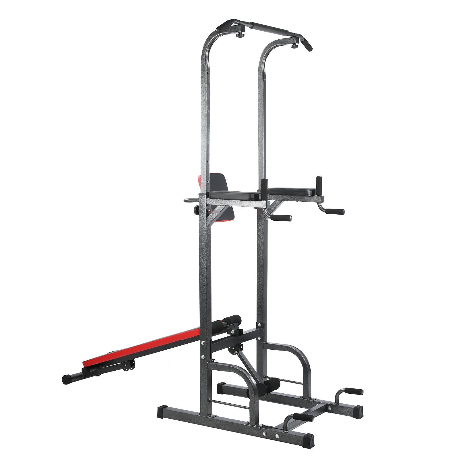 Zerodis Pull閳ユ唹ps Bar, Multifunction Pull閳ユ唹p Frame Bracket with Foldable Supine Position Plate Fitness Equipment Fitness Trainer