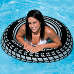 Inflatable Giant Tire Tube Raft Float For Pool Lake Ocean River (24 Pack)