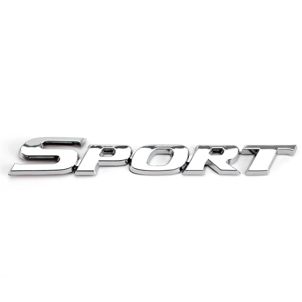 3D Metal Sport Logo Car Trunk Tailgate Emblem Badge Decal Sticker Silver Generic