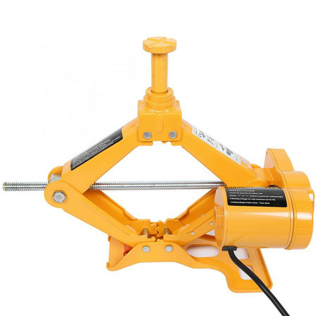 12V 3 Ton Automotive Electric Scissor Jack Car Jack Lift with Impact Wrench Set