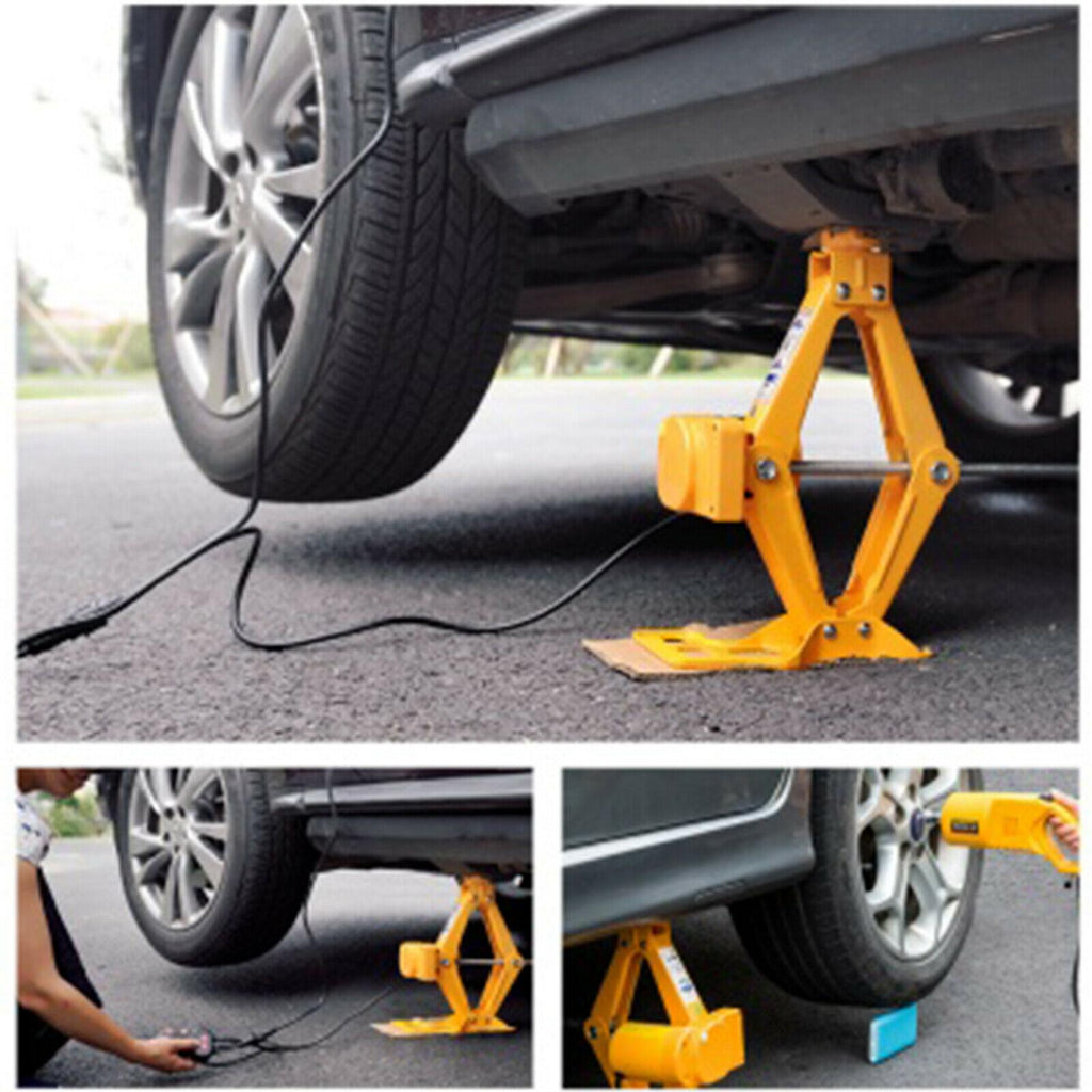 12V 3 Ton Automotive Electric Scissor Jack Car Jack Lift with Impact Wrench Set