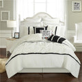 Chic Home CS2756 Ashville Comforter Set - Size, White - 16 Piece