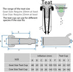 hantop cow milking machine, pulsation vacuum pump milker, automatic portable livestock milking equipment (3l, for cow)