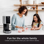 Shark NC301 CREAMi 7-In-1 Ice Cream Maker with 7 Custom Frozen Treat Modes and Easy 3-Step Treat Preparation, Cloud Silver (Renewed)