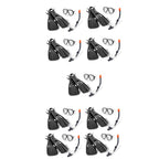 Reef Rider Swim Diving Goggle Mask Snorkeling Set, 14 to Adult (9 Pack)