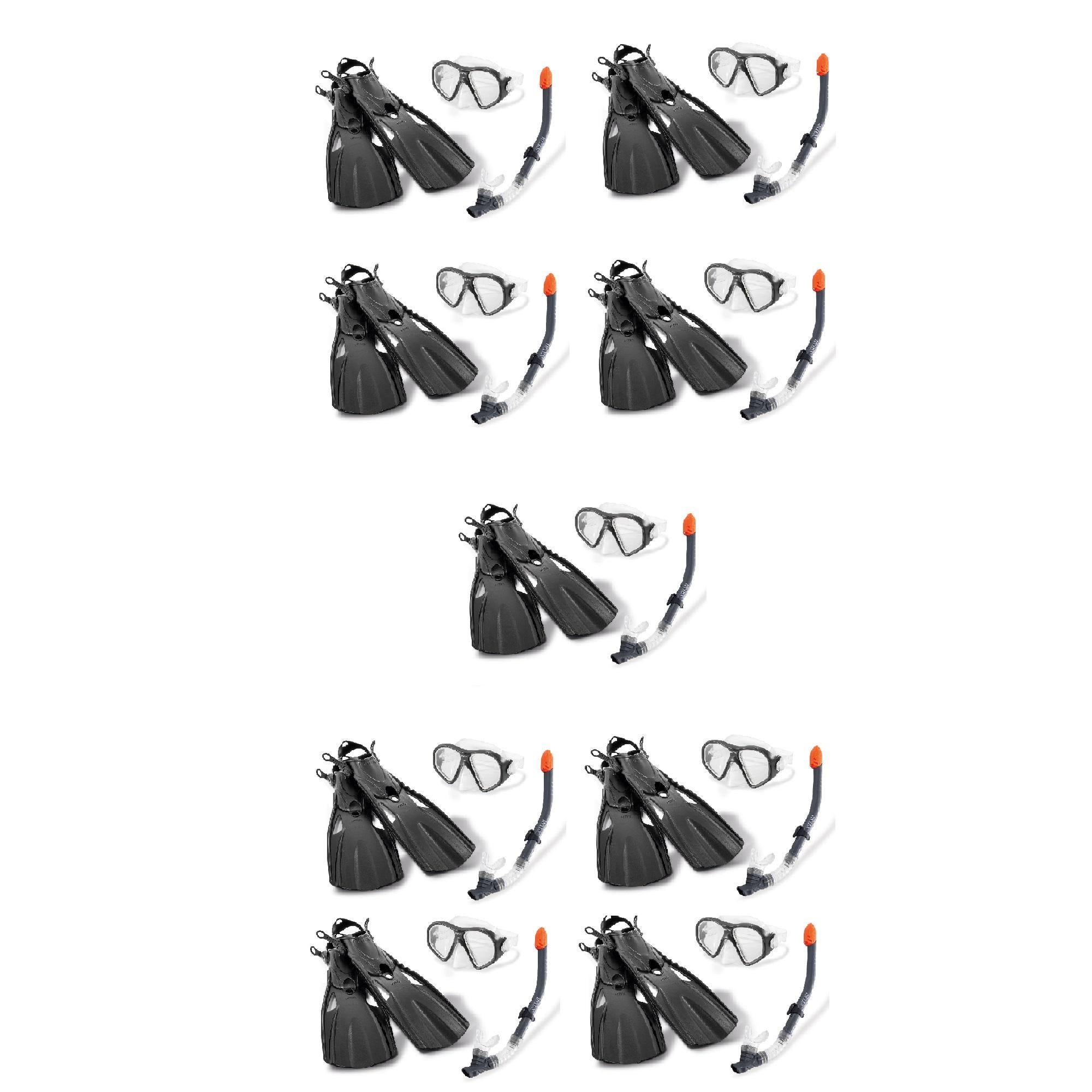 Reef Rider Swim Diving Goggle Mask Snorkeling Set, 14 to Adult (9 Pack)