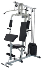 Everyday Essentials Home Gym System Workout Station with 330 Lbs. of Resistance, 125 Lbs. Weight Stack, Comes with Installation Instruction Video