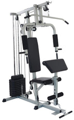Everyday Essentials Home Gym System Workout Station with 330 Lbs. of Resistance, 125 Lbs. Weight Stack, Comes with Installation Instruction Video
