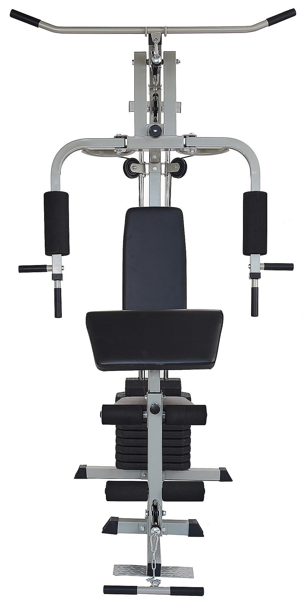 Everyday Essentials Home Gym System Workout Station with 330 Lbs. of Resistance, 125 Lbs. Weight Stack, Comes with Installation Instruction Video
