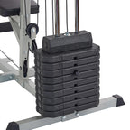 Everyday Essentials Home Gym System Workout Station with 330 Lbs. of Resistance, 125 Lbs. Weight Stack, Comes with Installation Instruction Video