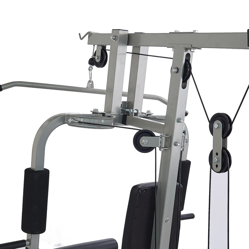 Everyday Essentials Home Gym System Workout Station with 330 Lbs. of Resistance, 125 Lbs. Weight Stack, Comes with Installation Instruction Video