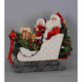 Karen Didion Originals White Sled Santa Figurine, 20 Inches