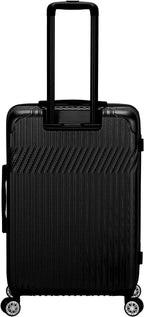 Pista Hardside Spinner Wheel Luggage Set, Black, 3-Piece (20/24/28)