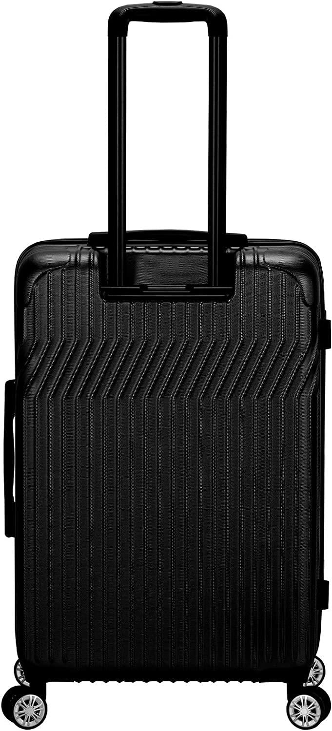 Pista Hardside Spinner Wheel Luggage Set, Black, 3-Piece (20/24/28)