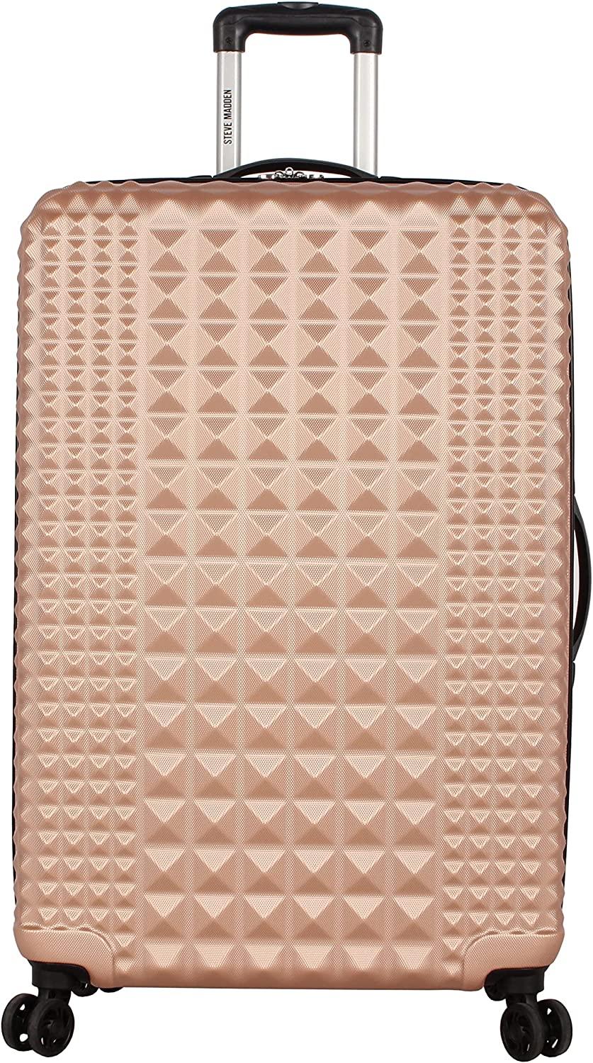 Luggage Set 3 Piece - Lightweight Hardside Suitcase set - Includes 20 Inch Carry on, 24In/28In Checked Bag with 8-Wheel Rolling Spinner (Rose Gold, One Size)