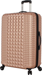 Luggage Set 3 Piece - Lightweight Hardside Suitcase set - Includes 20 Inch Carry on, 24In/28In Checked Bag with 8-Wheel Rolling Spinner (Rose Gold, One Size)