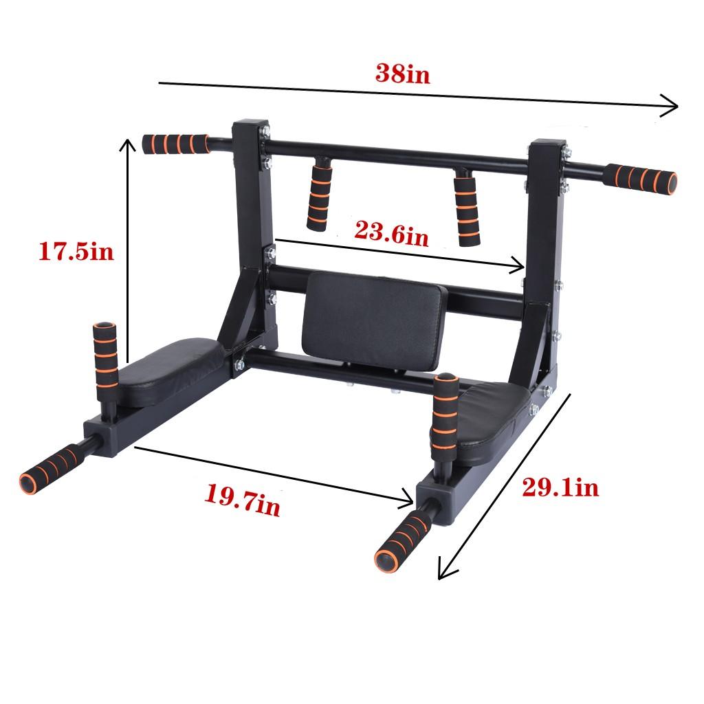 Gooray Multifunctional Wall-Mounted Pull Rod/Chin Up Rod, Indoor Home Gym Exercise
