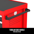 41" Rolling Tool Chest, 10-Drawer Steel Tool Cabinet with Drawer Trays and Paper Towel Holder (CMST341102RB)