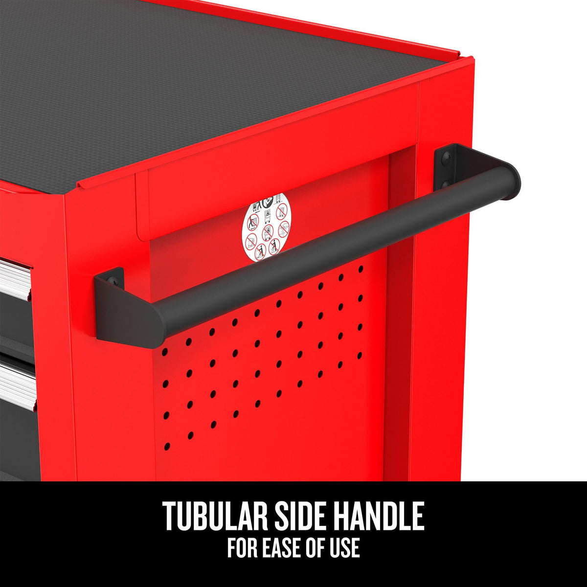 41" Rolling Tool Chest, 10-Drawer Steel Tool Cabinet with Drawer Trays and Paper Towel Holder (CMST341102RB)