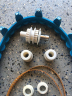 aquabot classic &amp; turbo complete repair kit parts - long pulley - 2012 and up