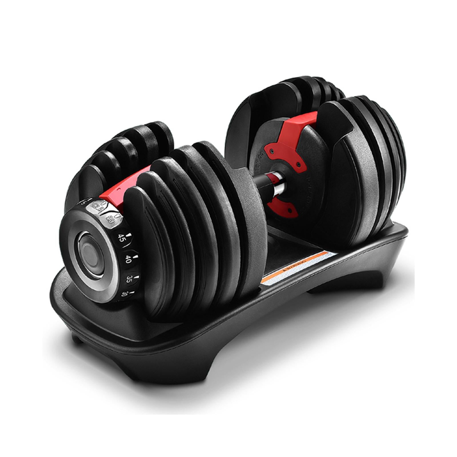 Shengshi Heavy Duty Weight Adjustable Dumbbells Fitness Equipment strength-training at home Dumbbell adjusts from 5 to 52.5 pounds Black