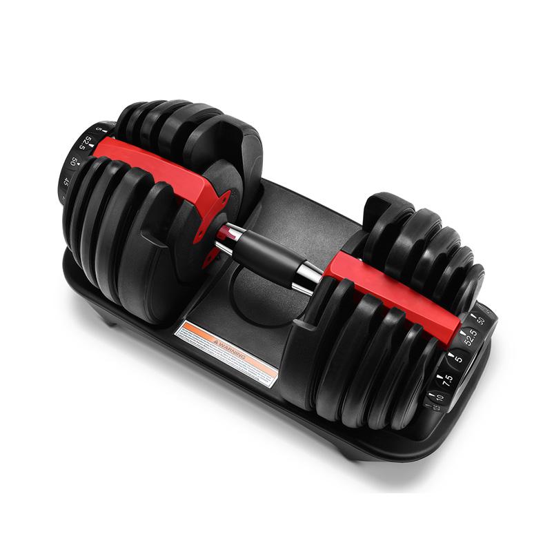 Shengshi Heavy Duty Weight Adjustable Dumbbells Fitness Equipment strength-training at home Dumbbell adjusts from 5 to 52.5 pounds Black