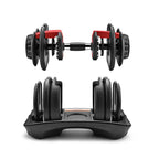 Shengshi Heavy Duty Weight Adjustable Dumbbells Fitness Equipment strength-training at home Dumbbell adjusts from 5 to 52.5 pounds Black