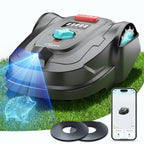 2026 M800Plus Robot Lawn Mower, GPS &amp; 3D Vision, with 32.8 ft Magnetic Stripe, Obstacle Avoidance, Auto-Charging, APP Control, Bow-Shaped Mowing for Lawns up to 8611 sq.ft (Deep Black)