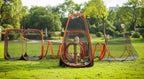 Compound Pet Play House, Cat Tent, Portable 5 in 1 Pet Tent, Indoor/Outdoor Cage, Cat Playpen House Crate CaFences, Cat Tunnel, Pop Up Folding Enclosure Playhouse for Kitty, Dog, Rabbit, Puppy