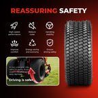 20x10.00-8 Lawn Mower Tires, 4 Ply Tubeless, Set of 2 | 20x10-8, 4PR, Turf-S Tread, Fits Riding Mowers, Lawn/Garden Tractors &amp; Golf Carts, Utility Vehicles, 2-Pack