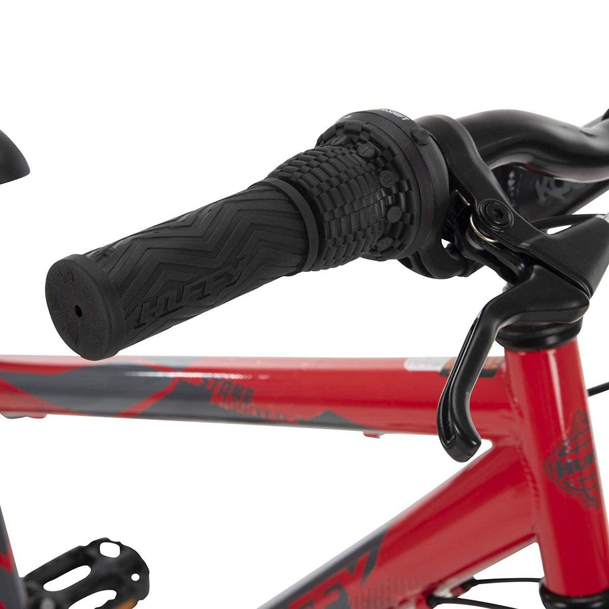 Huffy Hardtail Mountain Bike, Stone Mountain 24-26 inch 21-Speed, Lightweight, Gloss Red (74808)