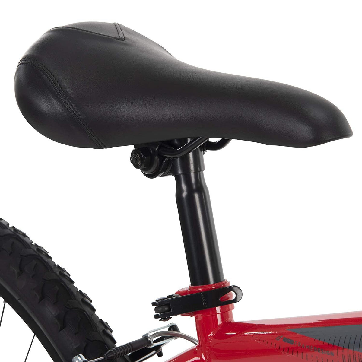 Huffy Hardtail Mountain Bike, Stone Mountain 24-26 inch 21-Speed, Lightweight, Gloss Red (74808)
