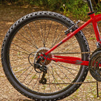 Huffy Hardtail Mountain Bike, Stone Mountain 24-26 inch 21-Speed, Lightweight, Gloss Red (74808)