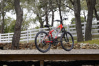 Huffy Hardtail Mountain Bike, Stone Mountain 24-26 inch 21-Speed, Lightweight, Gloss Red (74808)