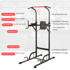 Power Tower Pull Up Bar Dip Station Adjustable Height Home Gym Fitness Equipment