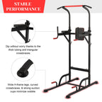 Power Tower Pull Up Bar Dip Station Adjustable Height Home Gym Fitness Equipment