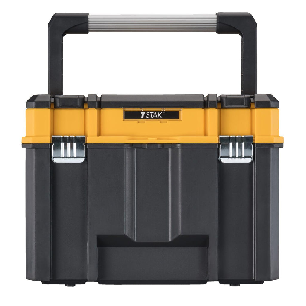 TSTAK Tool Box, Deep, Long Handle, Extra Lar, Fixed Divider for Tool Organization, Water and Debris Resistant (DWST17814)