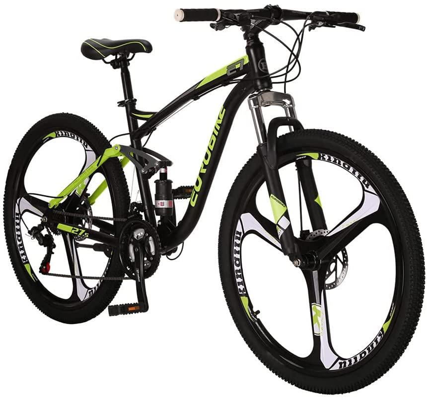 SD 27.5 Inch Adult Mountain Bike Steel Frame 3 Spoke Wheel Mechanical Disc Brake 21 Speed Gears System MTB Bicycle