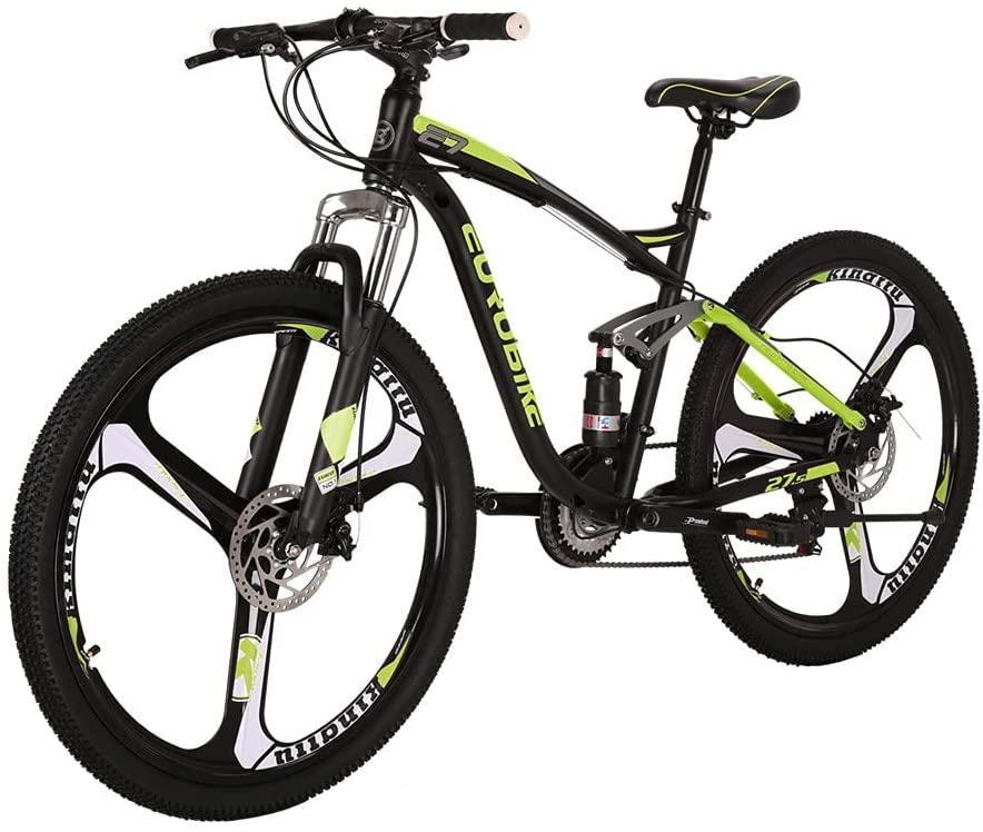 SD 27.5 Inch Adult Mountain Bike Steel Frame 3 Spoke Wheel Mechanical Disc Brake 21 Speed Gears System MTB Bicycle