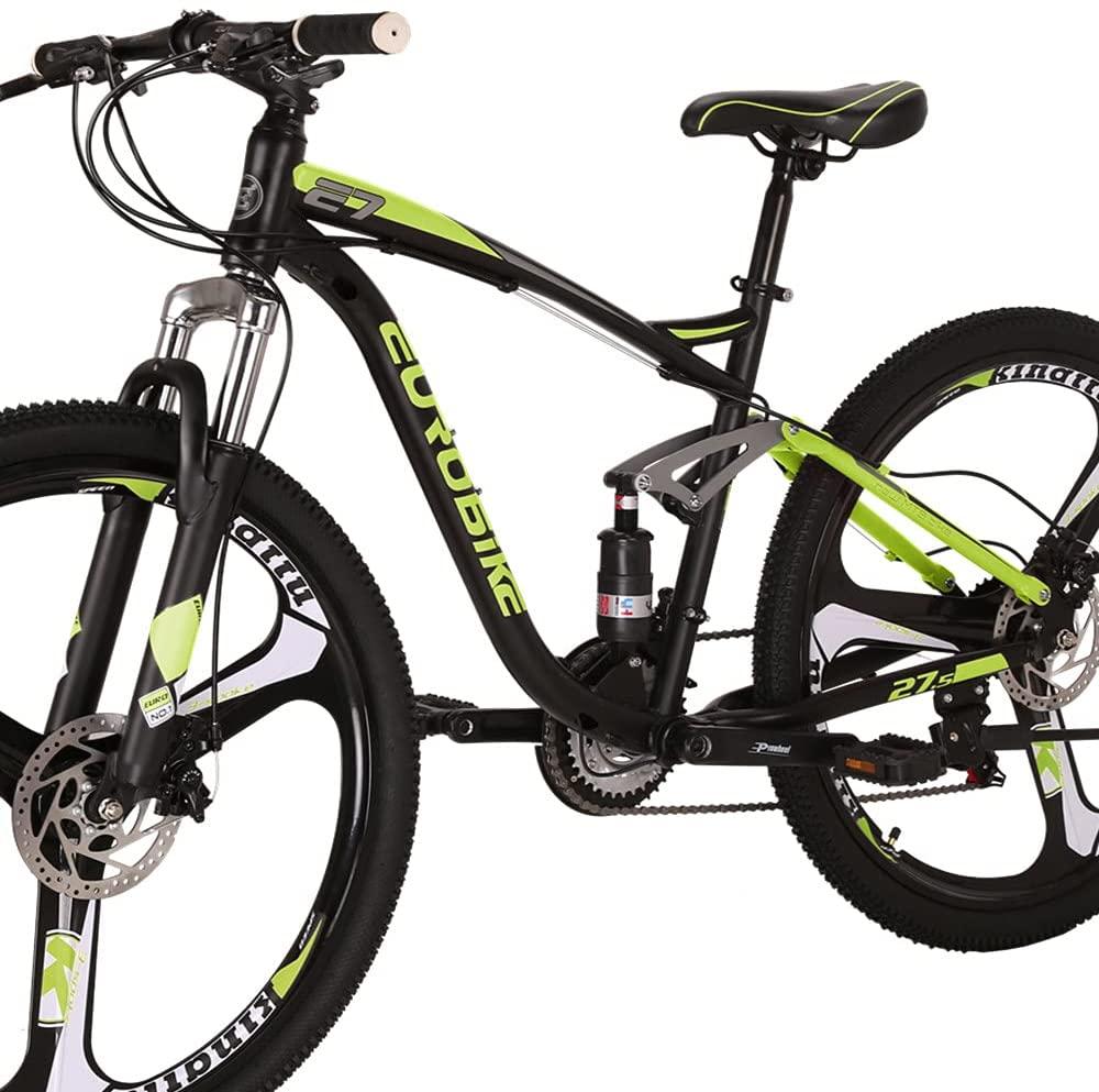 SD 27.5 Inch Adult Mountain Bike Steel Frame 3 Spoke Wheel Mechanical Disc Brake 21 Speed Gears System MTB Bicycle