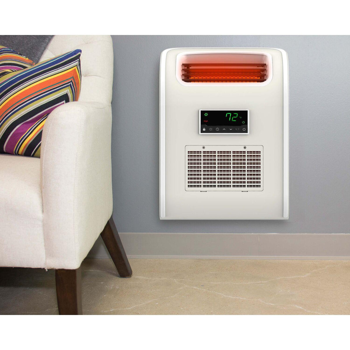LifeSmart 3-Element Slim Line Heater Unit in White, HT1153W