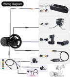 BAFANG BBS02B 48V 750W Ebike Motor with LCD Display 8fun Mid Drive Electric Bike Conversion Kits