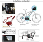 BAFANG BBS02B 48V 750W Ebike Motor with LCD Display 8fun Mid Drive Electric Bike Conversion Kits